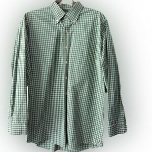 Green Checkered Men's Shirt